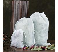 100 pièces grands sachets de thé filtre à thé infuseurs 15x20/20x30cm sachets de thé vides non-tissé tissu cordon joint sachets de thé-15x20cm