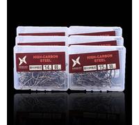 100 pièces Hameçons en acier au carbone haute teneur 3# -12# Hameçon de pêche Jig Hameçon barbelé avec trou Accessoire de pêche 3 #-100 pièces,4 #-100 pièces,5 #-100 pièces,6 #-100 pièces,7 #-100 pièc