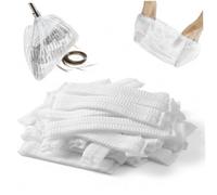 100 pièces housse de balai jetable manchons extensibles anti-poussière et anti-cheveux outil de nettoyage hygiénique en tissu non tissé pour sols, poils d'animaux, peluches, aucun lavage nécessaire