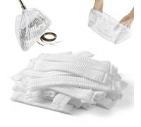 100 pièces housse de balai jetable manchons extensibles anti-poussière et anti-cheveux outil de nettoyage hygiénique en tissu non tissé pour sols, poils d'animaux, peluches, aucun lavage nécessaire