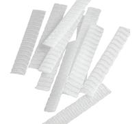 100 Pièces Housses de Protection 12x1 CM en PE | Filet Plastique Blanc, Design Maillé pour Garder Propre et Reconnaître Facilement, Paquet à Maquillage