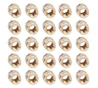 100 Pièces Inserts Thermofixés M2x4x3 en Cuivre, Moleté