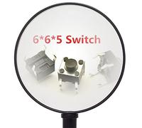 100 pièces interrupteur à bouton-poussoir Tactile 6x6x5mm Accessoires pour interrupteurs industriels