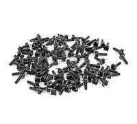 100 pièces interrupteur à bouton tactile momentané en plastique technique DIP DC12 V 50mA 6 x 6 x 15 mm/0,2 x 0,2 x 0,6 pouces pour ordinateur, automobile, électronique automobile