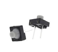 100 pièces interrupteur tactile 5H Gel de silice bouton silencieux 8 * 8 * 5MM deux pieds broche conducteur Silicone bouton interrupteur 2pin interrupteur industriel