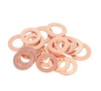 100 pièces joint d'étanchéité solide rondelle cuivre bouchon de carter d'huile for bateau écrasement plat joints toriques outil M5M6M8M10M12M14