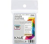 100 pièces KAUE Pochettes intérieures 64.5mm x 89mm - Pour les pochettes de carte, les pochettes intérieures MTG, Paldean Fates, Lorcana, One Piece, etc. Définition ultra-haute. Assure une protection