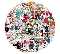 100 Pièces Kawaii Ma Mélodie Kuromi Hello Kitty Autocollants Pour Enfants Filles Bricolage Papeterie Journal Mignon Dessin Animé Sanrio Autocollant Décalcomanies.Yyjq100-0162.