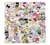 100 Pièces Kawaii Ma Mélodie Kuromi Hello Kitty Autocollants Pour Enfants Filles Bricolage Papeterie Journal Mignon Dessin Animé Sanrio Autocollant Décalcomanies.Gt200Gt201.