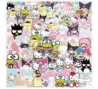 100 Pièces Kawaii Ma Mélodie Kuromi Hello Kitty Autocollants Pour Enfants Filles Bricolage Papeterie Journal Mignon Dessin Animé Sanrio Autocollant Décalcomanies.Yyjq100-0077.
