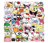 100 Pièces Kawaii Ma Mélodie Kuromi Hello Kitty Autocollants Pour Enfants Filles Bricolage Papeterie Journal Mignon Dessin Animé Sanrio Autocollant Décalcomanies.Nb-055.