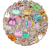 100 Pièces Kawaii Mignon Gros Chat Autocollants Pack Scrapbook Décalcomanie Papeterie Cahier Téléphone Journal Graffiti Autocollant Pour Enfants.100Pcs Chunky Cat.