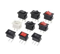 100 pièces KCD11 interrupteur à bascule 10 * 15mm bouton poussoir marche-arrêt/marche-arrêt-marche 2 broches/3 broches 3A 250VAC/6A 125VAC 10x15mm(3Pin ON-OFF-ON)