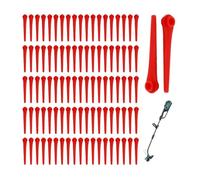 100 Pièces Lames Tondeuses Coupe Bordure Rasentrimmer de Rechange 70mm Compatible avec Gardena EasyCut ComfortCut SmallCut Li-23R
