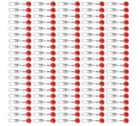 100 pièces Ligne de pêche Sinkers Slide Ligne de pêche Émerillons Émerillons Crochet Émerillons Clip Connecteur Roulement Fourniture Équipement Flottant Bobines Fermi Espace Bean Connecteurs