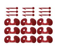 100 Pièces Lunettes Anti-picage en Plastique ABS Rouge | Installation Rapide, pour Poules et Poussins, Gestion des Oiseaux Agressifs, Mélange du Troupeau Couleur Aléatoire