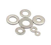 100 pièces M1.1 M1.2 M1.3 M1.4 M1.5 M1.6 M1.7 M2 M2.5 M3 M3.5 M4M5M6 Grande rondelle plate en acier inoxydable Grand joint métallique Rondelles plates(1.6 x 3.5 x 0.3)