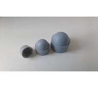 100 pièces M10 Hex hexagone en plastique étanche à la poussière gris dôme boulon ecrou Protection caches
