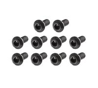 100 pièces M2 .5 M3 M4 M5 M6 10.9 vis à tête hexagonale en acier allié, noir(M2x14mm)