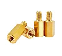 100 Pièces M2 M3 Hex Laiton Mâle Femelle Entretoise Panneau Support Goujon Hexagone Fileté Pilier PCB Colonne Carte Mère Boulon Vis(25mm (100pcs),M3 (thread 5mm))