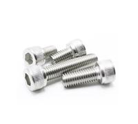 100 pièces M3 * 12 DIN912 M3 vis à tête cylindrique à six pans creux en acier inoxydable avec 304 inoxydable