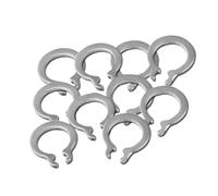 100 pièces M3 M 4 M5 M6 rondelle de type gourde en acier inoxydable 304, anneau élastique de type C, circlip externe de retenue (taille : M4, couleur : 100 pièces)(M3)