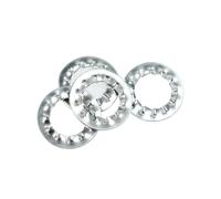 100 pièces M3 M4 M5 M6 M8 M10 rondelles à dents internes en acier inoxydable dentées joint anti-secousse rondelle de blocage dentelée(M3)