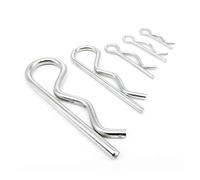 100 pièces M3-M7 en acier R Type goupille fendue à ressort forme ondulée pince cheveux tracteur broche for voiture(3.5x75mm)