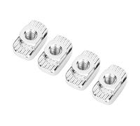 100 Pièces M5 T écrou, écrou Coulissant en T en Acier au Carbone pour Profils en Aluminium Standard Européen, écrou en T fileté à Vendre (M4)