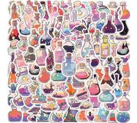 100 Pièces Magic Potion Bottle Autocollants Mignons Pour Bouteille Stickers Esthétiques Kawaii Scrapbook Cartoon Graffiti Étanches Pour Téléphone Ordinateur Portable D'eau Valise