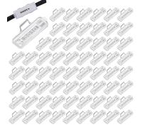 100 Pièces Marquage Cable，Étiquette De Cables Est Fabriqué Transparent Marquage De Cable Réutilisable Étiquettes De Câbles Étiquette Câble Électrique Pour Marquer Organiser Les Câbles