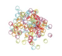 100 pièces marqueurs de point en métal, marqueurs de point de crochet colorés accessoires de tricot en vrac couleurs assorties pour la couture bricolage tricot artisanat