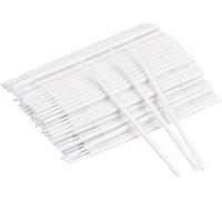 100 Pièces Micro Applicateurs Brosses Coton-Tige Brosse Micro Pinceauxjetables Mini Pinceau Extensions De Cils Coton-Tige Special De Greffe De Cils Pour Le Maquillagela Bouche (Blanc)