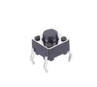 100 pièces Micro interrupteur bouton Tactile DIP 4 broches bouton de commutation Tactile momentané 6X6X5mm bouton Miniature composants électroniques