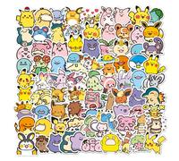 100 Pièces Mignon Anime Pokemon Dessin Animé Autocollants Pour Ordinateur Portable Moto Papeterie Bricolage Enfants Jouets Graffiti Autocollant Décoration.100pcs.