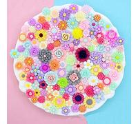 100 pièces mignon slime charmes ensemble mixte résine Flatback faisant des fournitures pour bricolage artisanat fabrication et ornement Scrapbooking perles assorties bonbons fruits gâteau ornement