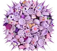 100 pièces mignon slime charmes ensemble mixte résine Flatback faisant des fournitures pour bricolage artisanat fabrication et ornement Scrapbooking perles assorties bonbons fruits gâteau ornement