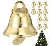 100 Pièces Mini Cloche Or 16mm en Fer, Décorative, Suspendue