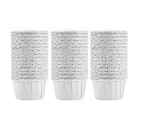 100 pièces Mini doublures de cupcakes pour la cuisson, gobelets de cuisson de gâteaux ronds, gobelets en papier, décoration de mariage en papier à muffins réutilisables pour (White)