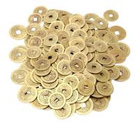 100 Pièces Monnaie Feng Shui Chinoises Bonne Chance de Monnaie, Monnaies Chinoises, Pièces de Fortune Chinoises, Pièces De Chance, Pièces De Monnaie Feng Shui Ching pour La Santé Et La Richesse 2.4 Cm