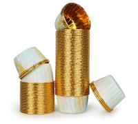 100 Pièces Moule Mini Muffin Papier Cupcake Caissette Muffins Papier pour Mini Cake Cupcake Patisserie, Vert