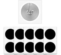 100 Pièces NFC Tag Sticker Noir NTAG215 - Autocollants 25 mm (1 Pouce) Ronde - Compatible Avec Tous Les Smartphones NFC et Cartes de Jeu