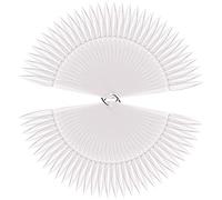 100 Pièces Nuancier Ongles Stiletto, FITDON Conseils pratiques sur la manucure Transparent Faux Ongles Nuancier Palette Maquillage Vernis à Ongles Couleur eventail Forme Batonnets
