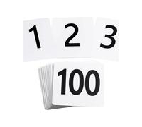 100 pièces numéros de Table 1-100, en plastique, cartes numéro Double face for réception mariage Restaurant sans plateau Pour Cafés