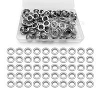 100 Pièces Oeillets Pour Baches, 12 mm Metal Oeillet Pour Bache pour Toile Bâche Chaussures Vêtements Chapeau