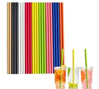 100 pièces Pailles Carton Jetables Biodégradable Recyclable,Pailles en Papier Kraft de Écologique Mélange Couleurs pour Cocktail Jus Café Smoothie,pour Anniversaire, Mariage, Noël,Douche de Bébé,Fête