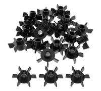 100 Pièces Pale de Ventilateur, Axe 8mm, Plastique Noir | Refroidissement et Installation Facile, Faible Bruit, Compatible Compresseur et Moteur Électrique