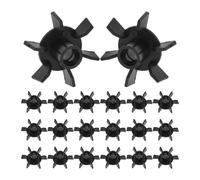 100 Pièces Pale de Ventilateur de Moteur en Plastique, Axe 8 MM | Refroidissement, Installation Facile, Léger et Silencieux, Compatible Moteur Électrique et Compresseur