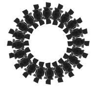 100 Pièces Pale de Ventilateur pour Moteur Électrique, Arbre 8mm, 39mm Od | Plastique Noir, Moyeu 14mm, Montage Simple, du Bruit, pour Moteur et Compresseur