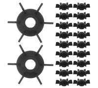 100 Pièces Pale de Ventilateur pour Moteur Électrique, Axe 8mm, Noir | Plastique Léger et Résistant à L’usure, Diamètre 39mm, Moyeu 14mm, du Bruit